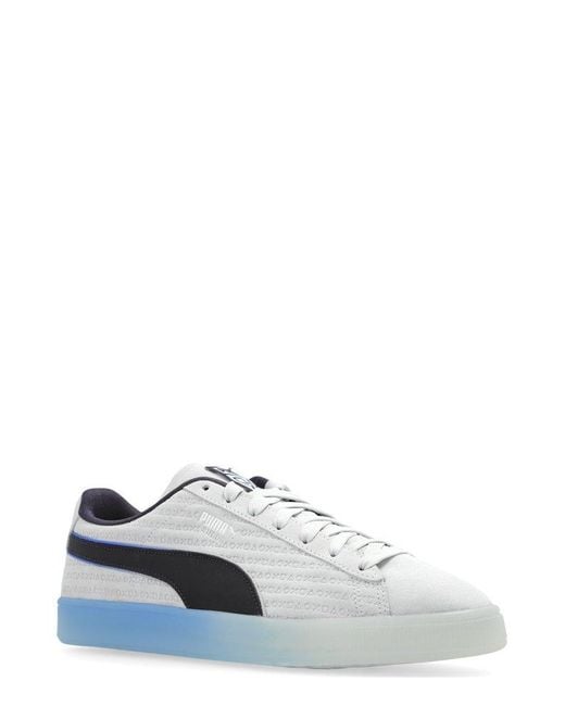 PUMA Gray X Playstation Round-toe Lace-up Sneakers for men