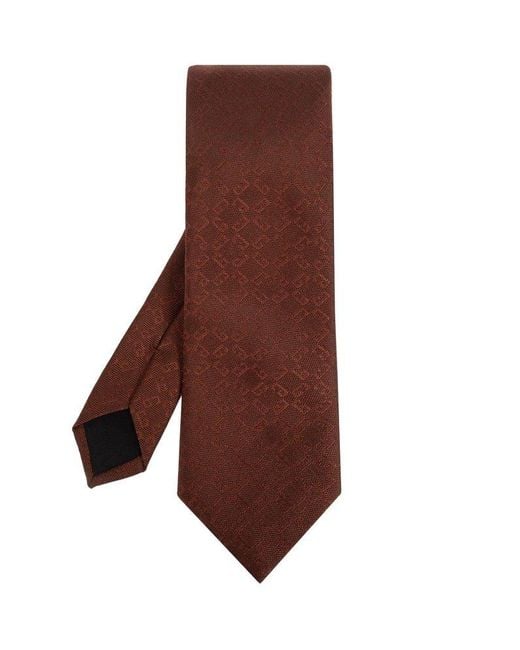 Givenchy Brown Silk Tie for men