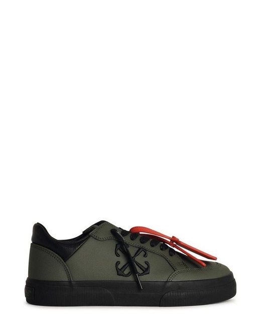 Off-White c/o Virgil Abloh Black New Low Vulcanized Lace-Up Sneakers for men