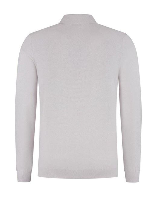 Gran Sasso Gray Long-Sleeved Knitted Jumper for men