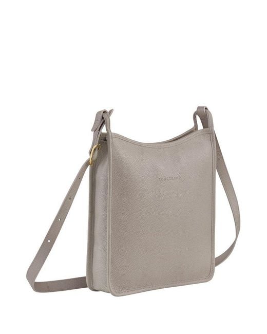 Longchamp Gray Le Foulonné M Crossbody Bag