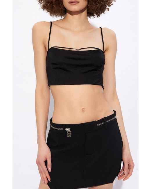 DSquared² Black Cropped Top,