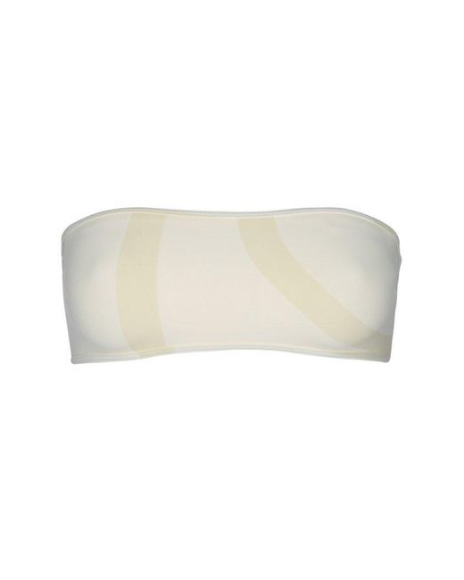 Totême  Natural Monogram Strapless Bikini Top