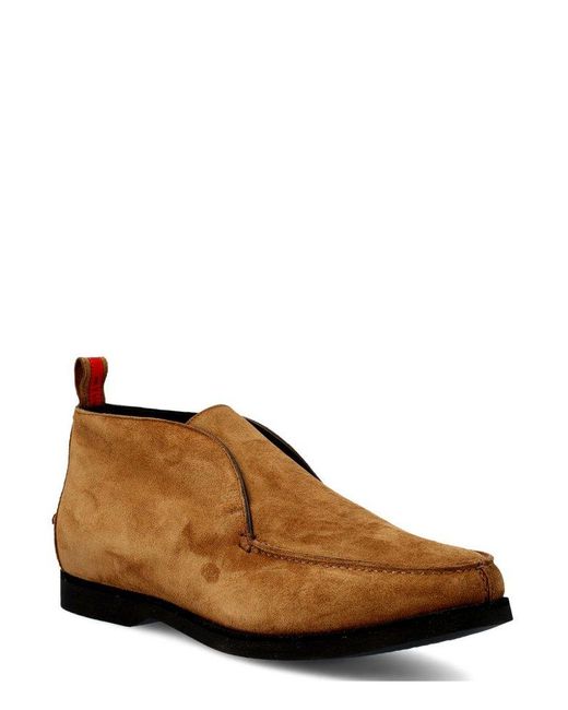 Kiton Brown Slip-on Boots for men