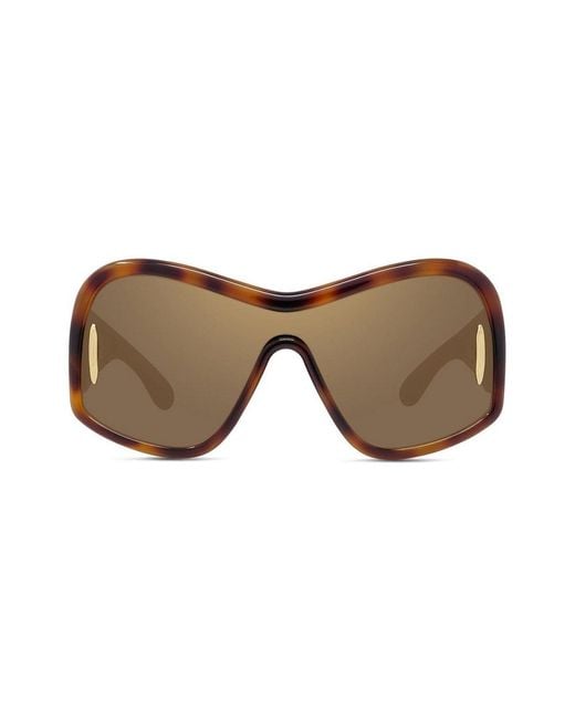 Loewe Brown Shield Frame Sunglasses