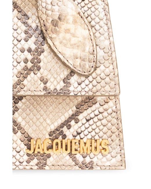 Jacquemus Natural Neutral Le Chiquito Long Top Handle Bag - Women's - Goat Skin/cotton