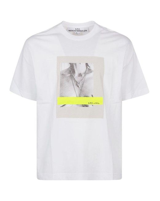 A.P.C. White Tshirt for men