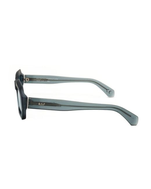 Retrosuperfuture Blue Rectangular Frame Sunglasses