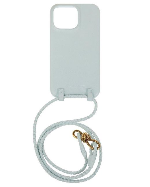 Bottega Veneta White Iphone 14 Pro Max Case