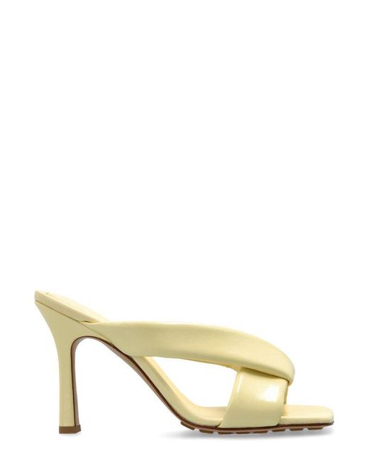 Bottega Veneta Metallic Riva Mules