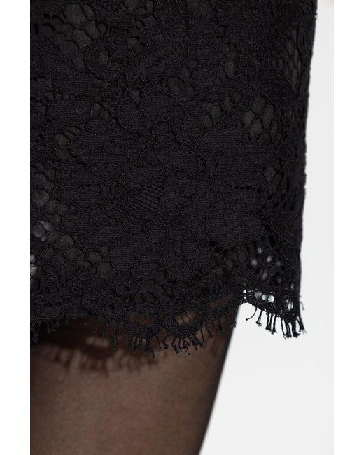 Dolce & Gabbana Black Lace Skirt