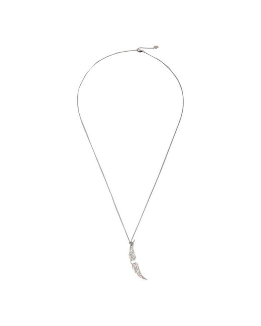 Zadig & Voltaire White 'rock' Necklace