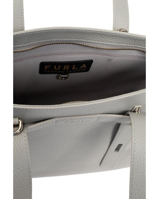 Furla Gray 'giove Medium' Shopper Bag,