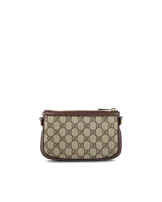 Gucci Gray Logo Plaque Blondie Mini Bag for men