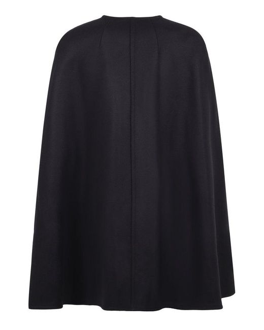 Nili Lotan Black Arianna Wool Blend Cape