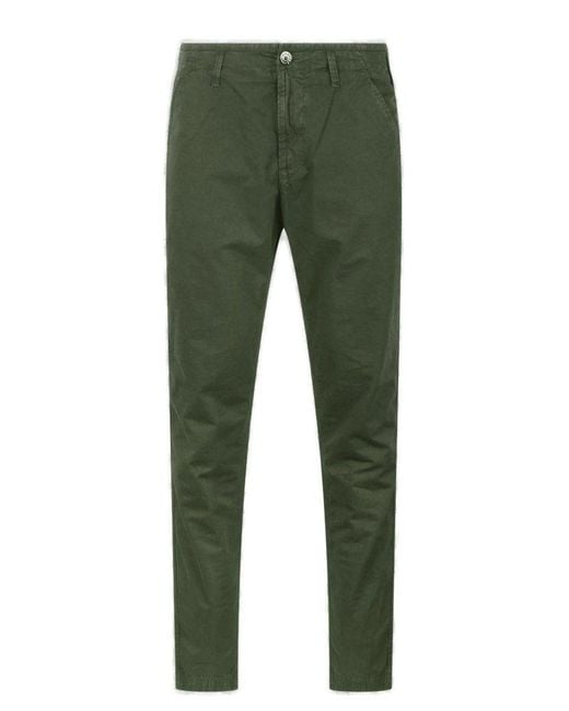 Stone Island Green Slim-fit Trousers for men