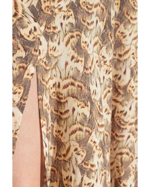 Isabel Marant Natural 'sakura' Silk Skirt,