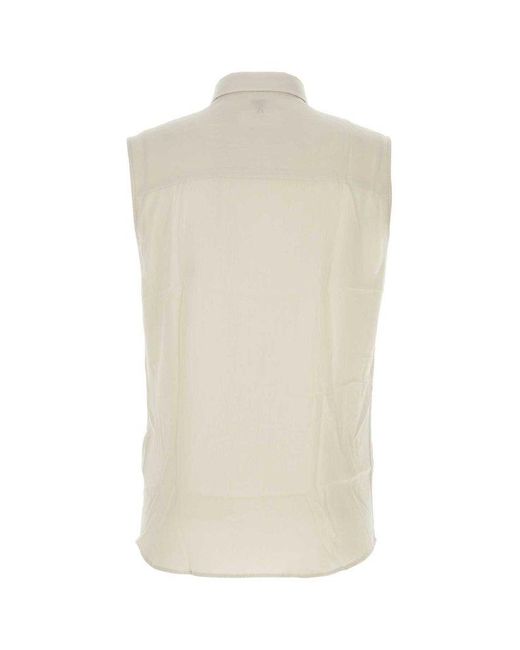 AMI White Sleeveless Shirt, for men