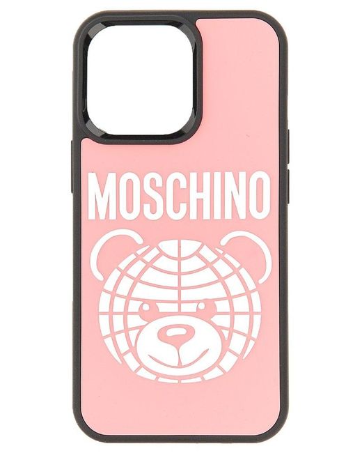 Moschino Iphone 13 Pro Max Teddy Bear Cover in Pink | Lyst Canada