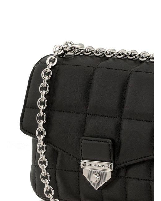 Michael Kors Black Soho Quilted Chain Shoulder Bag