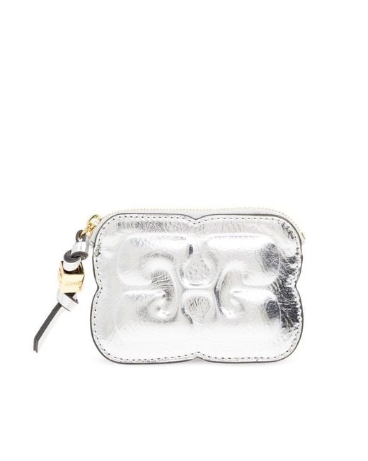 Ganni White Card Holder