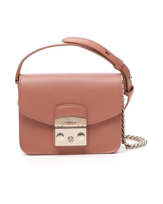Furla Leather Mini Metropolis Crossbody Bag in Brown Lyst Canada