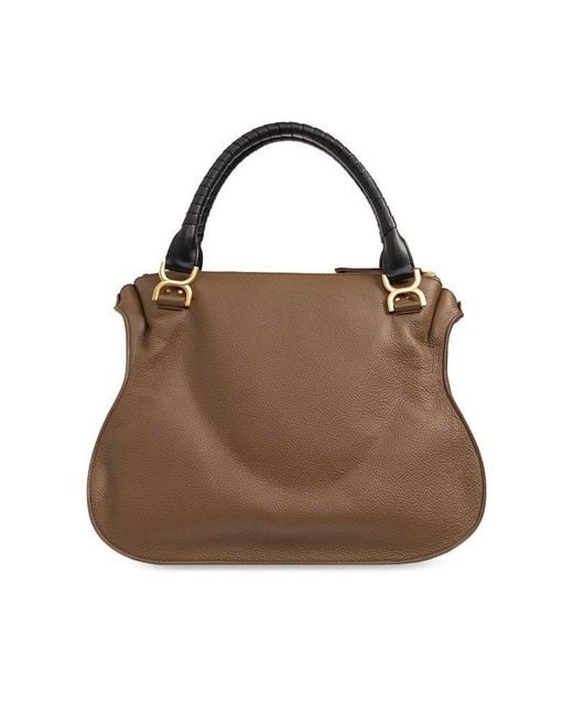 Chloé Brown Marcie Large Double Carry Bag