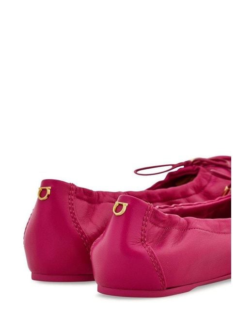 Ferragamo Pink Flat Shoes