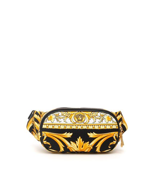 Versace Cotton Baroque Print Belt Bag in Yellow for Men - Save 42% - Lyst