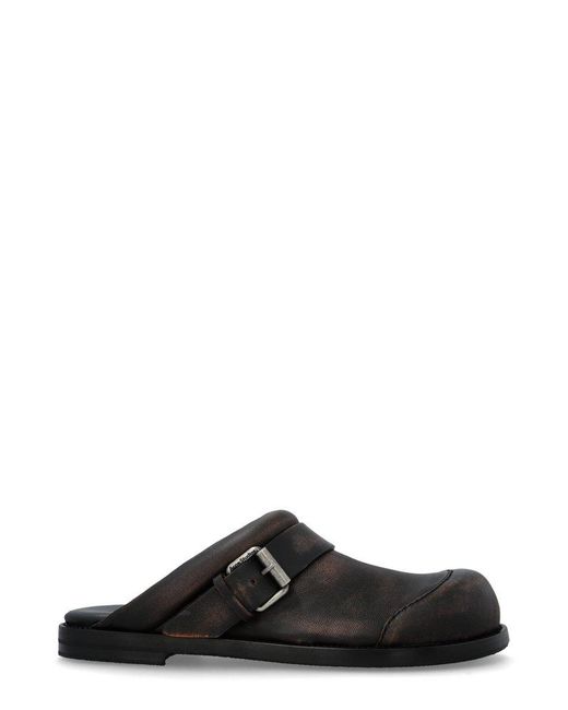 Acne Black Buckled Shoes
