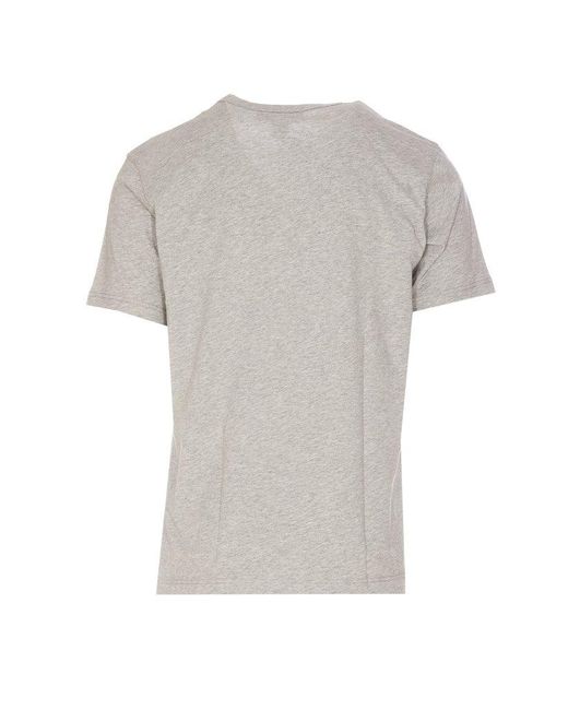 Comme des Garçons White Motif Printed Crewneck T-shirt for men