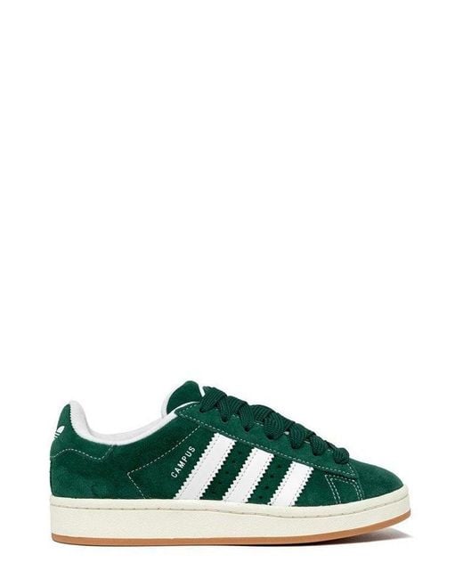 Adidas Originals Green Campus 00s Side Stripe Detailed Sneakers