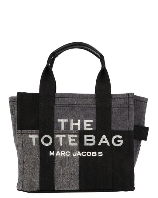 Marc Jacobs Black The Denim Mini Tote Bag