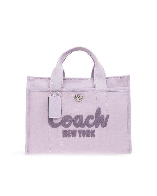 COACH Purple Shopper Bag,