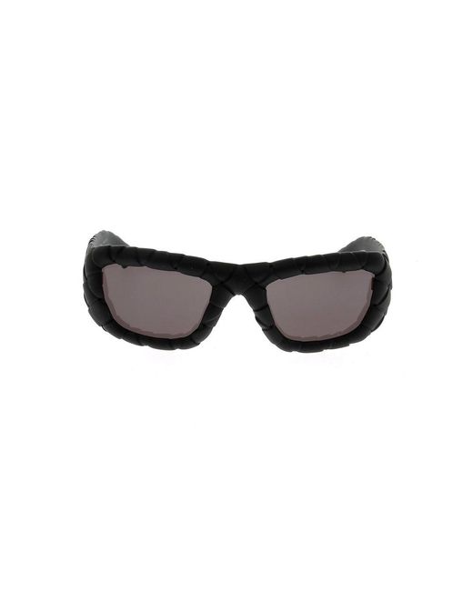 Bottega Veneta Black Panthos Frame Sunglasses