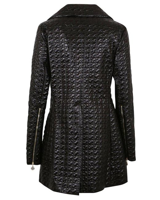 Patou Black Jp-quilted Zipped Long-sleeved Jacket