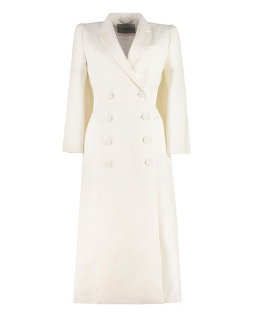 white coat womens wool