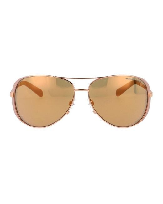 Michael Kors Brown Aviator Sunglasses