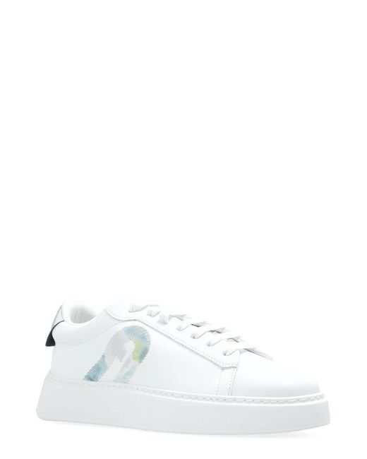 Furla White Round-toe Low-top Sneakers