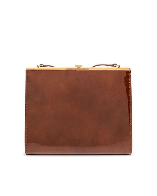 Saint Laurent 'le Anne-marie' Shoulder Bag in Brown | Lyst