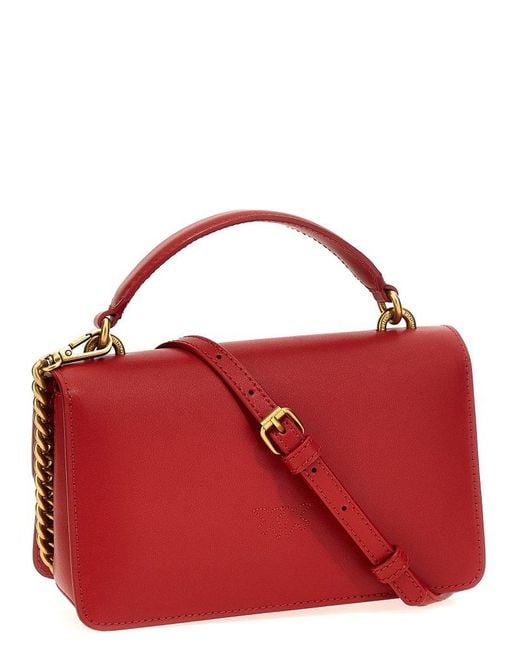 Pinko Red 'Love One Mini' Crossbody Bag