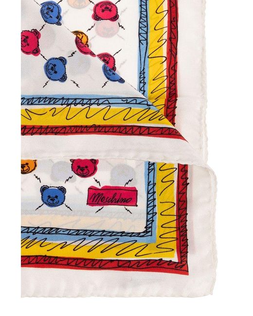 Moschino Multicolor Silk Pocket Square, for men