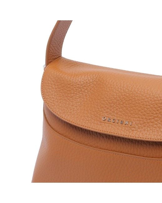 Orciani Brown Nana Soft Strap Shoulder Bag