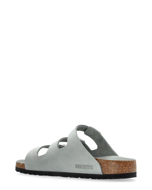 【関税&送料込】Birkenstock Mint Green Leather Florida Slipp Birkenstock Mint Leather Florida Slippers | Lyst