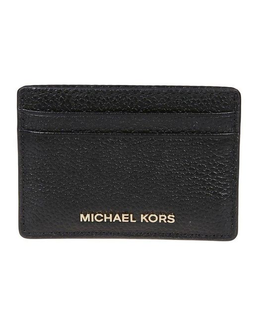 Michael Kors Black Jet Set Leather Card Holder