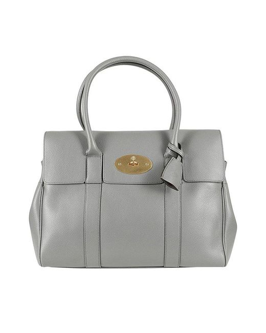 Mulberry Gray Bayswater Small Tote Bag