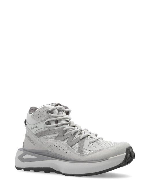 Salomon White ‘Odyssey Elmt Mid Gtx’ Sneakers for men