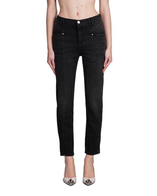 Isabel Marant Black Nikira Panelled Jeans