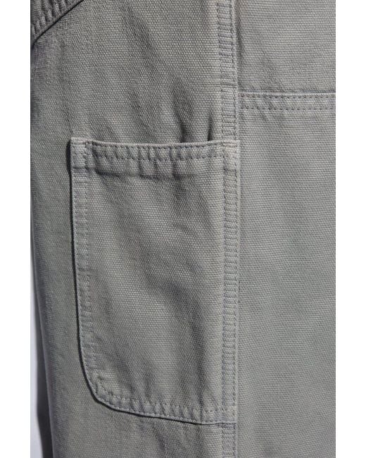 Moschino Gray X Smiley Straight-leg Trousers for men