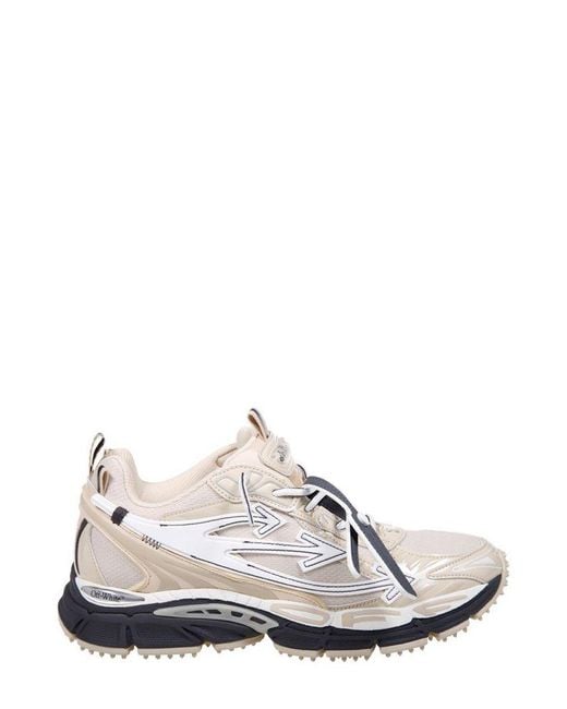 Off-White c/o Virgil Abloh White Elegant Leather Sneakers for men